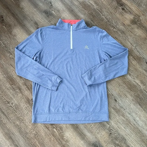 Rhoback Blue Quarter-Zip Pullover - Picture 1 of 2